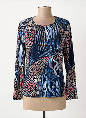 T-shirt manches longues manches longues bleu GUY DUBOUIS femme