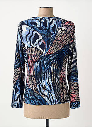 T-shirt manches longues manches longues bleu GUY DUBOUIS femme