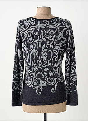 Pull coupe cintrée manches longues gris TRIPODE femme