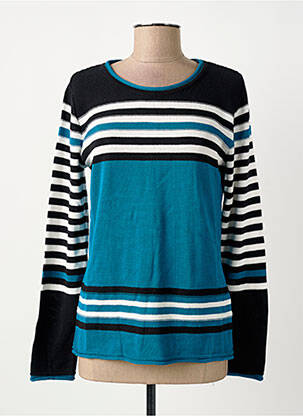 Pull coupe droite manches longues noir CAPUCCINO femme