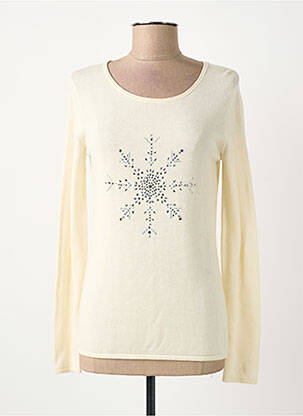 Pull coupe droite manches longues beige ANANKE femme