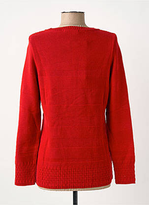 Pull coupe cintrée manches longues rouge CAPUCCINO femme