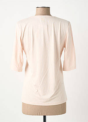 T-shirt imprimé fantaisie manches courtes beige BARBARA LEBEK femme