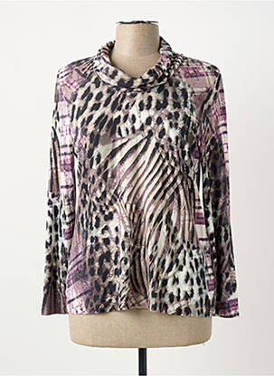 T-shirt manches longues manches longues violet BARBARA LEBEK femme