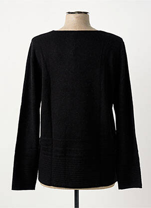 Pull coupe cintrée manches longues noir FUEGOLITA femme