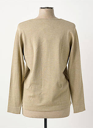 Pull coupe droite manches longues beige BARBARA LEBEK femme