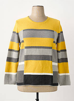 Pull coupe droite manches longues jaune THOMAS RABE femme