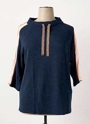 Pull coupe droite manches longues bleu BETTY BARCLAY femme