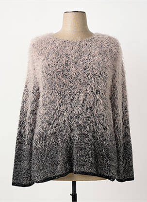 Pull coupe droite manches longues gris MERI & ESCA femme