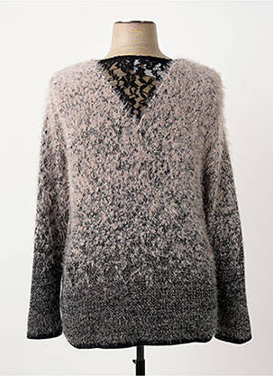 Pull coupe droite manches longues gris MERI & ESCA femme