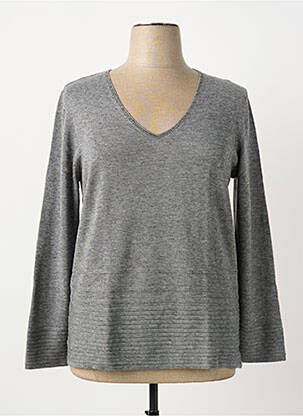 Pull coupe droite manches longues gris FUEGOLITA femme