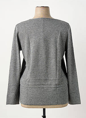 Pull coupe droite manches longues gris FUEGOLITA femme