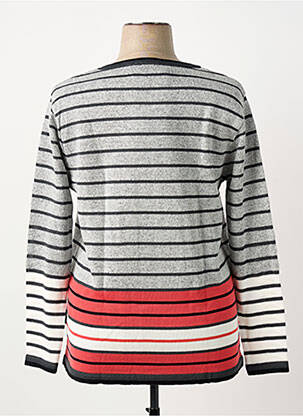 Pull coupe droite manches longues gris CAPUCCINO femme