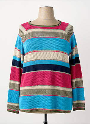 Pull coupe droite manches longues bleu THOMAS RABE femme
