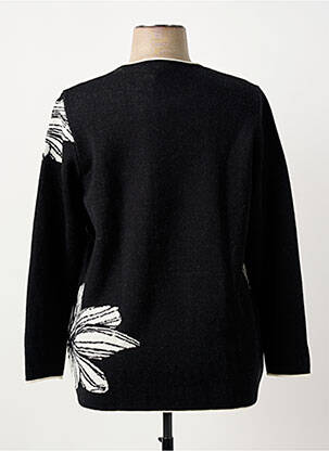 Pull coupe droite manches longues noir GUY DUBOUIS femme