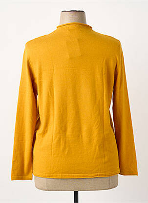 Pull coupe droite manches longues jaune FRANK WALDER femme