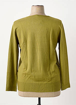Pull coupe droite manches longues vert BARBARA LEBEK femme