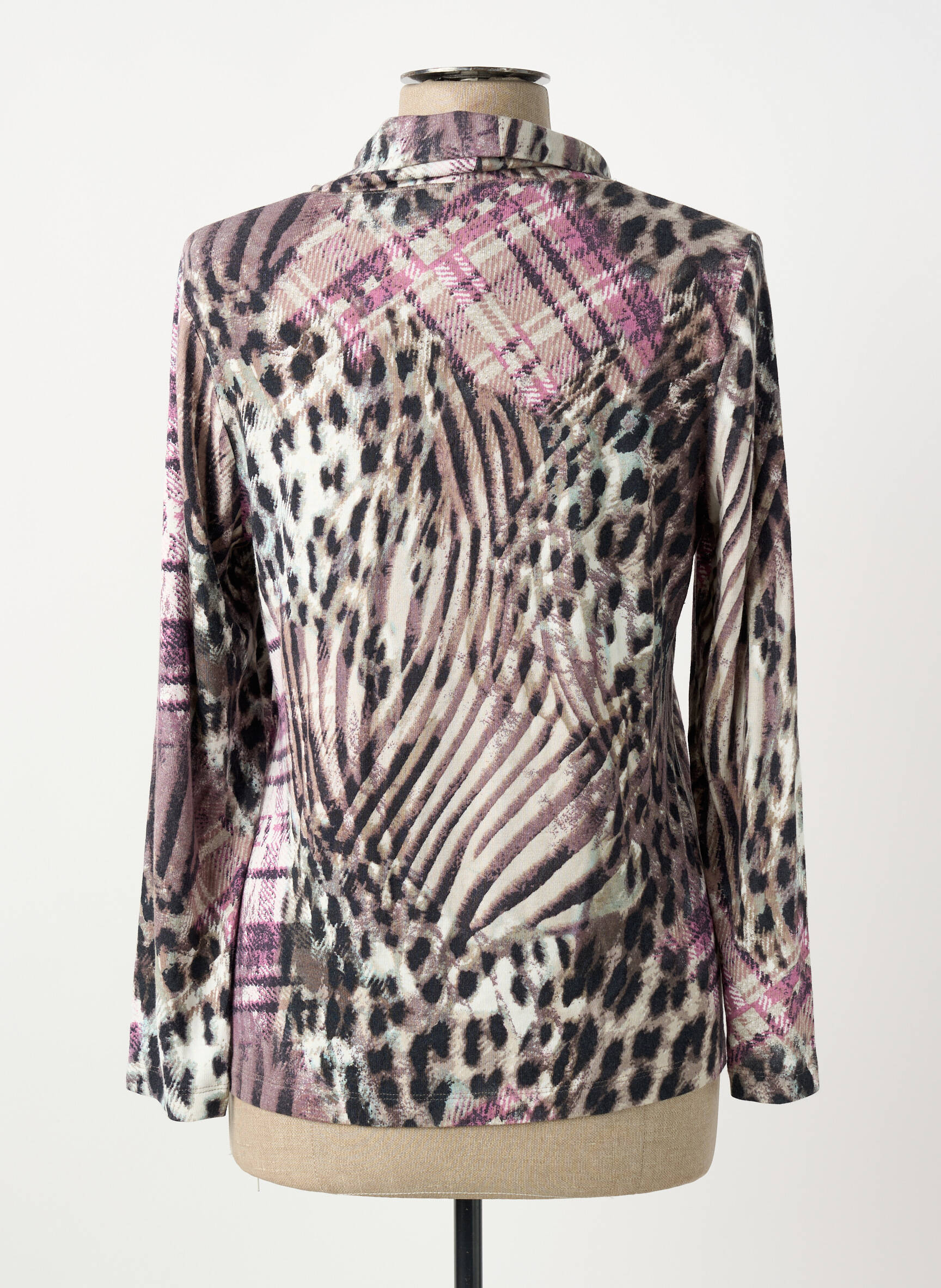 T-shirt manches longues manches longues violet BARBARA LEBEK femme