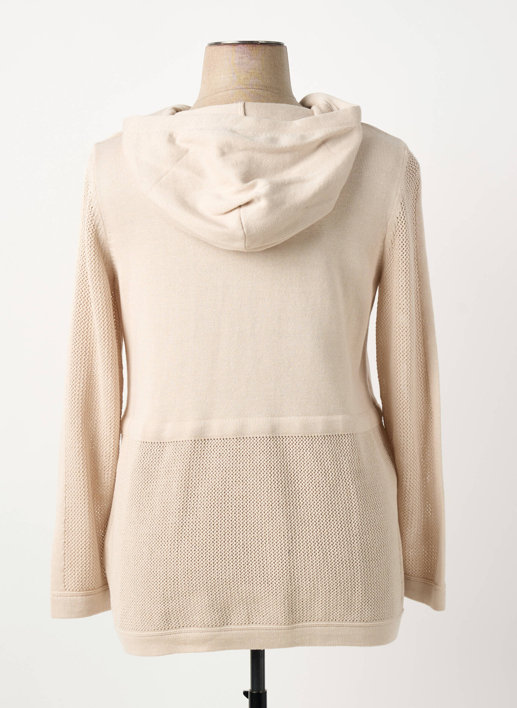 Veste casual coupe cintrée beige BARBARA LEBEK femme