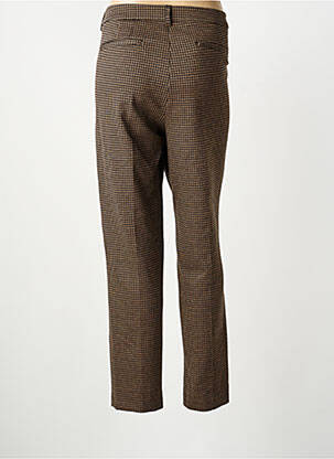 Pantalon droit stretch taille normale marron ANNA MONTANA femme
