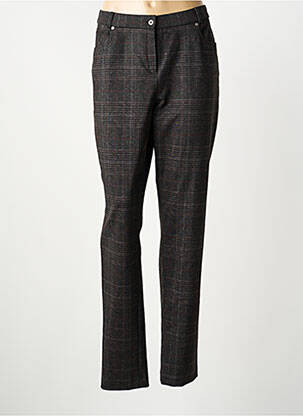 Pantalon droit stretch taille normale gris GUY DUBOUIS femme