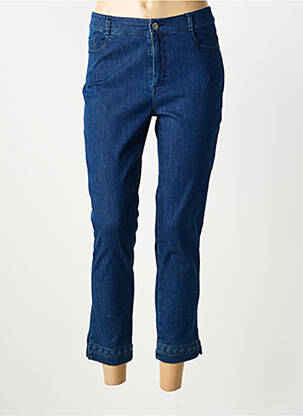 Pantalon 7/8 stretch taille normale bleu ANANKE femme