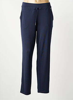 Pantalon droit stretch taille normale bleu BARBARA LEBEK femme