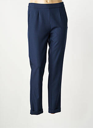 Pantalon slim taille élastique taille normale bleu FRANK WALDER femme
