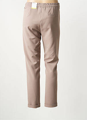Pantalon slim taille élastique taille normale beige FRANK WALDER femme