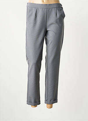 Pantalon 7/8 stretch taille normale gris FRANK WALDER femme