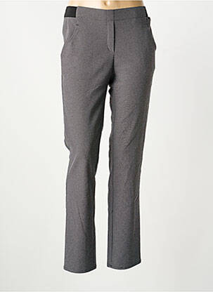 Pantalon slim taille élastique taille normale noir FRANK WALDER femme