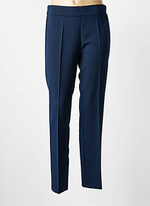 Pantalon slim taille élastique taille normale bleu FRANK WALDER femme