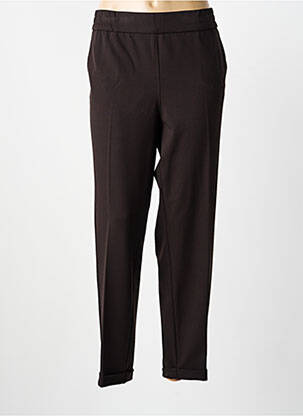 Pantalon droit stretch taille normale noir FRANK WALDER femme