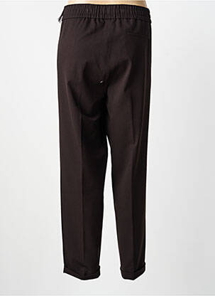 Pantalon droit stretch taille normale noir FRANK WALDER femme