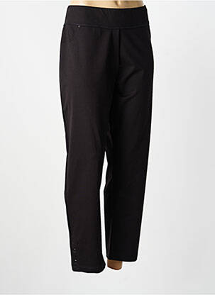 Pantalon droit stretch taille normale noir DOLCEZZA femme