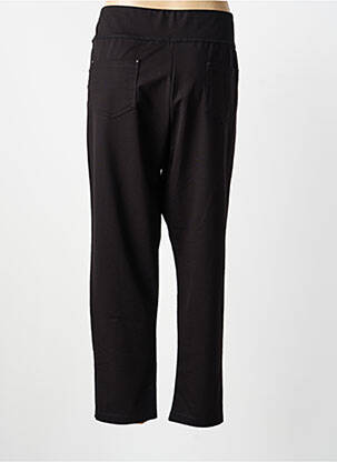 Pantalon droit stretch taille normale noir DOLCEZZA femme