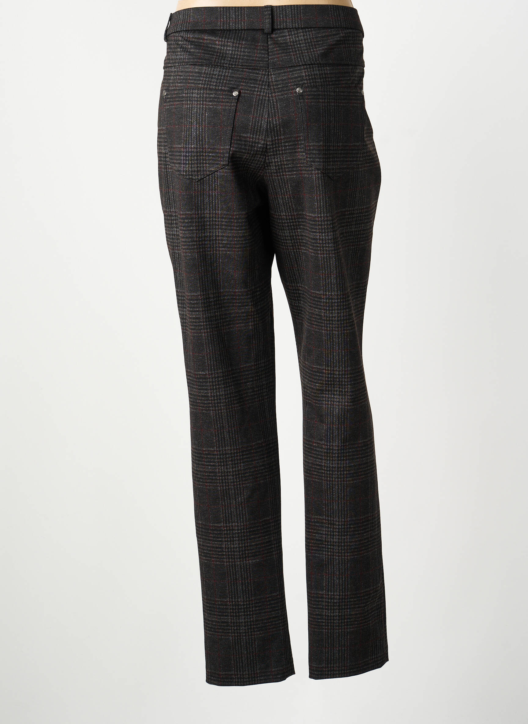 Pantalon droit stretch taille normale gris GUY DUBOUIS femme