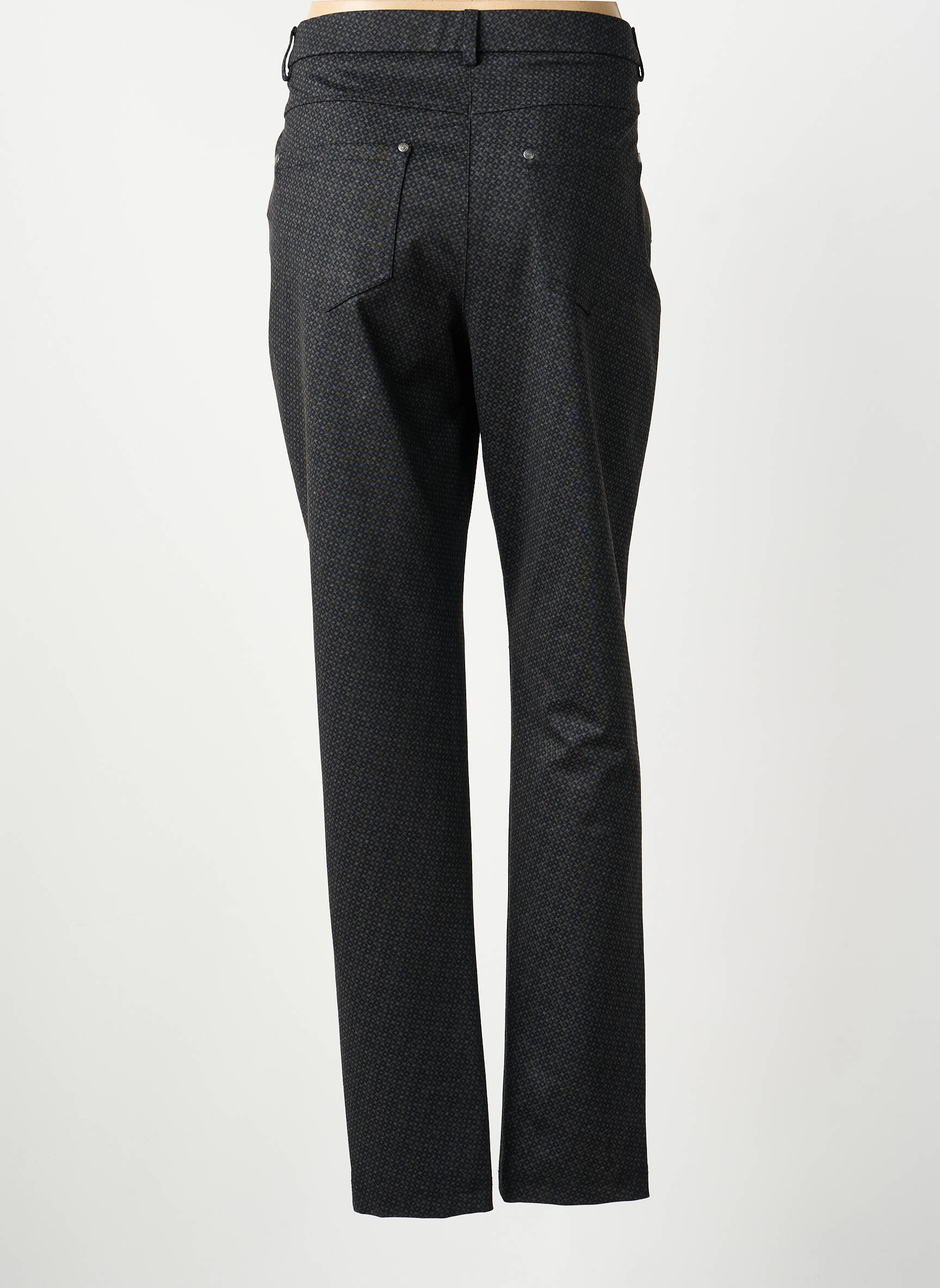Pantalon slim tissage popeline taille normale gris GUY DUBOUIS femme