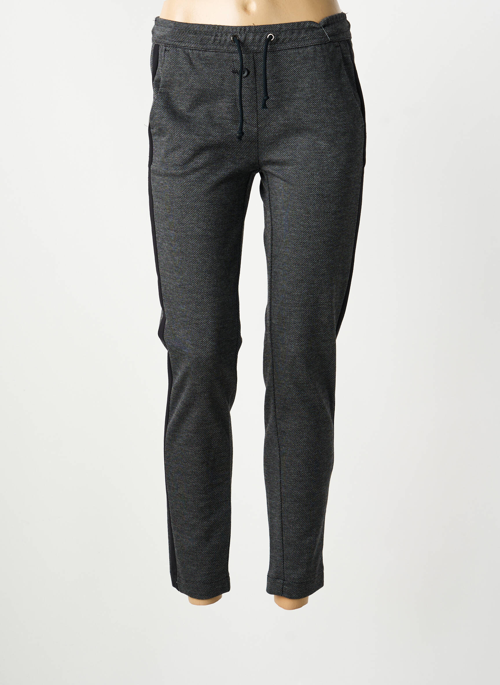 Jogging slim taille normale noir ANNA MONTANA femme
