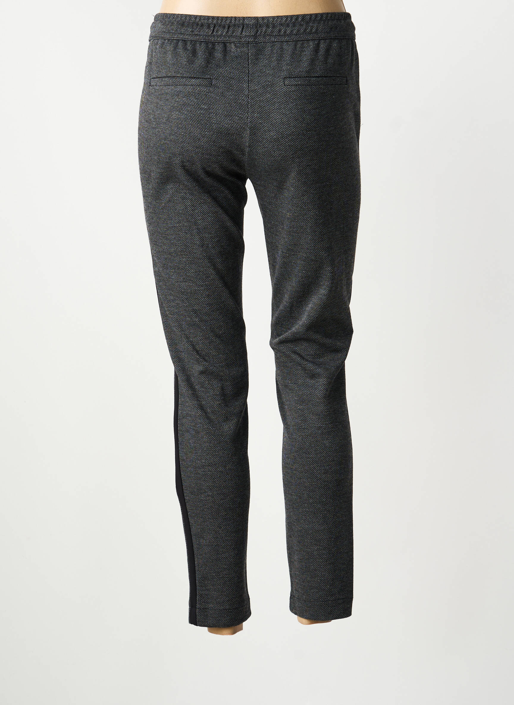 Jogging slim taille normale noir ANNA MONTANA femme