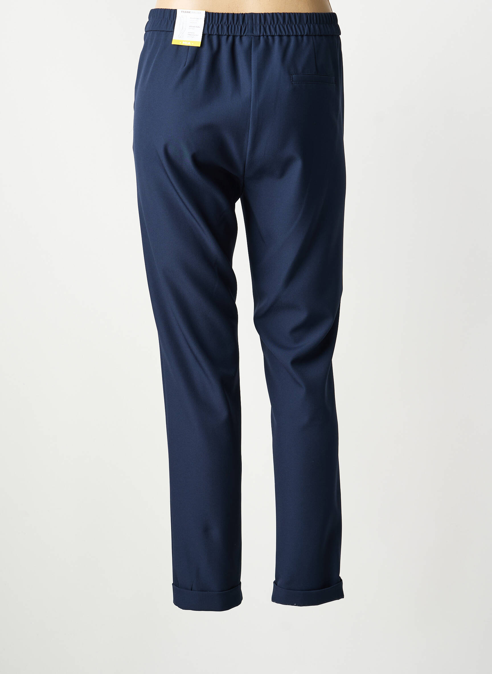Pantalon slim taille élastique taille normale bleu FRANK WALDER femme