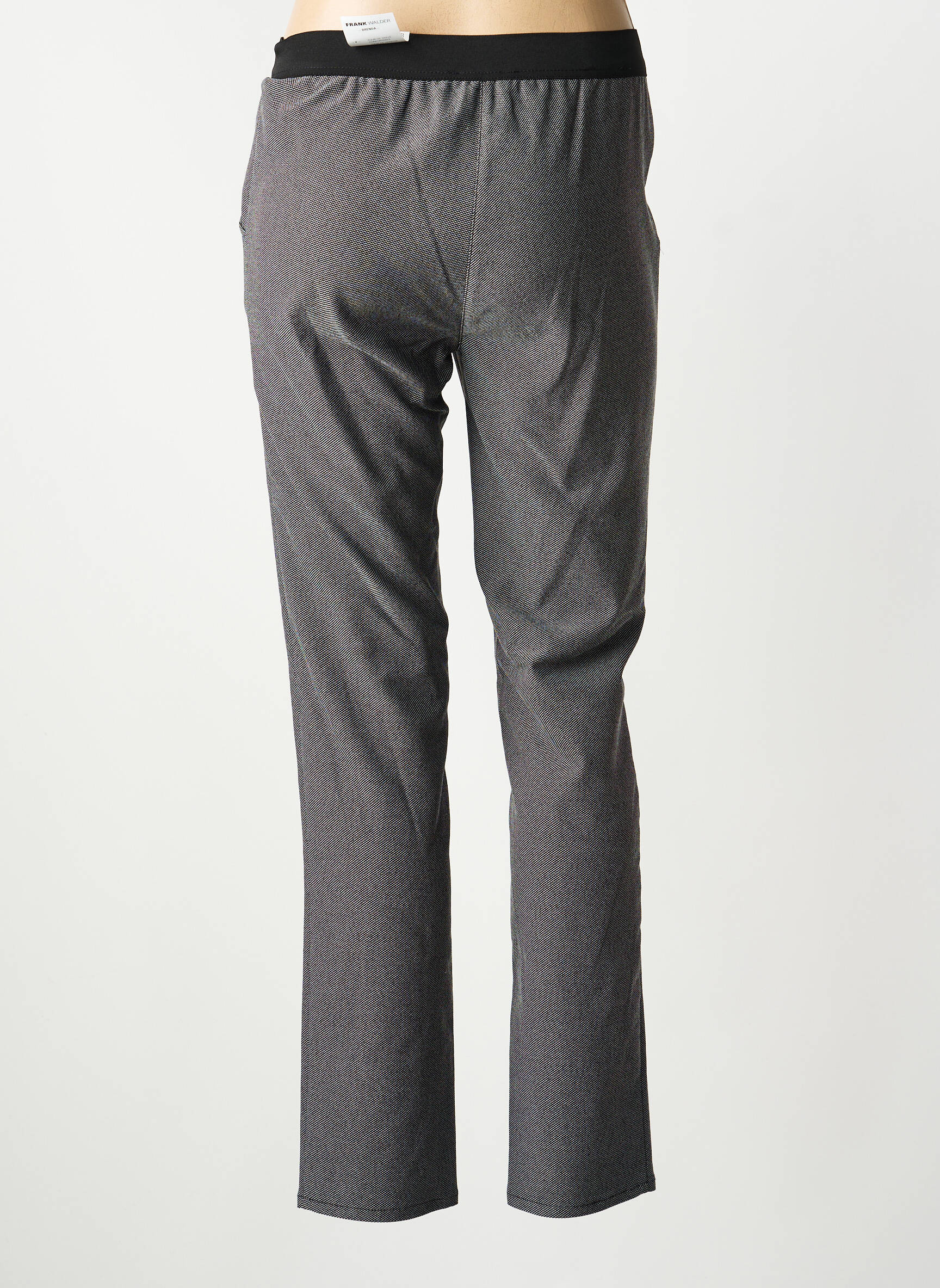 Pantalon slim taille élastique taille normale noir FRANK WALDER femme