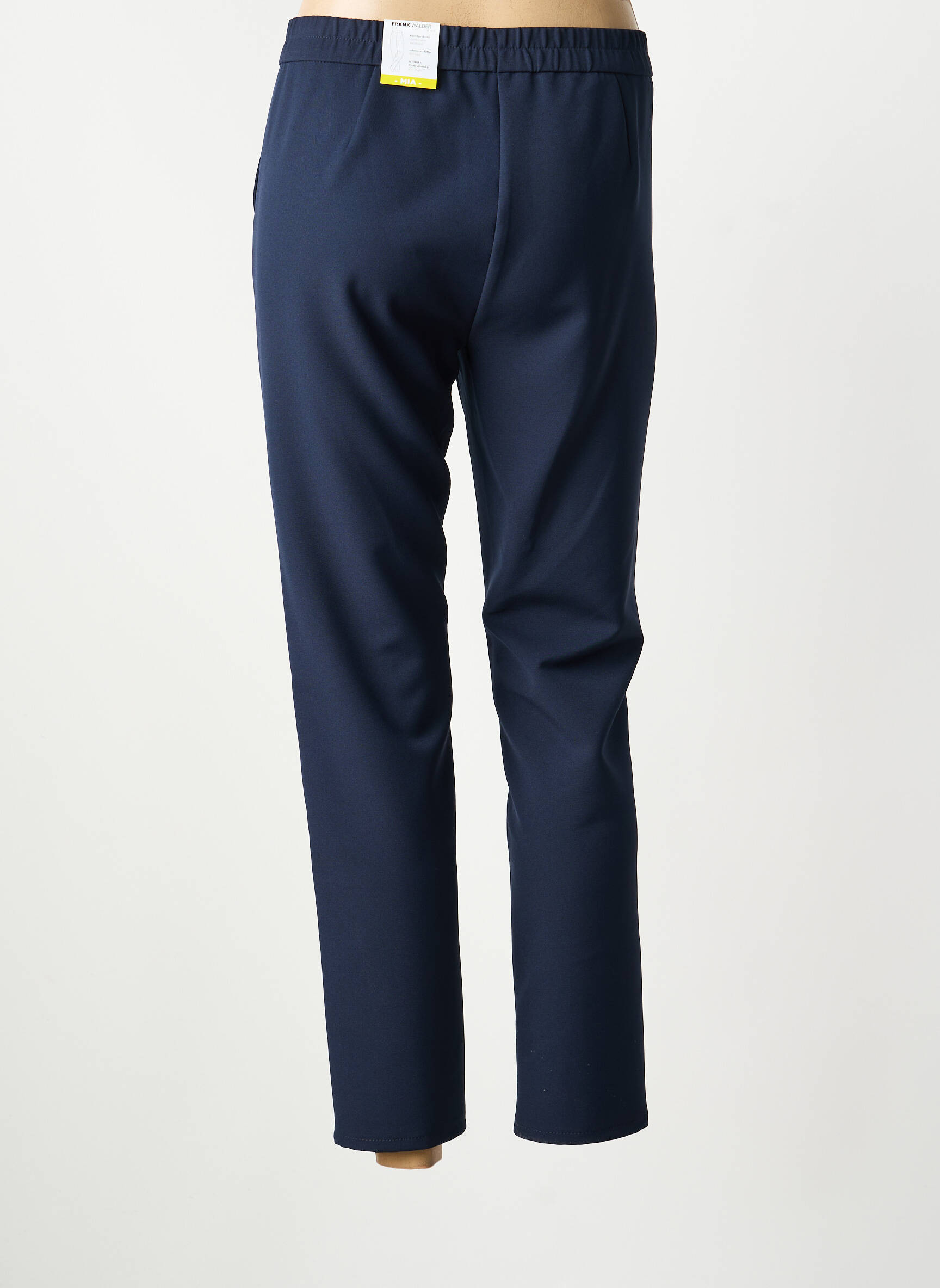 Pantalon 7/8 stretch taille normale bleu FRANK WALDER femme