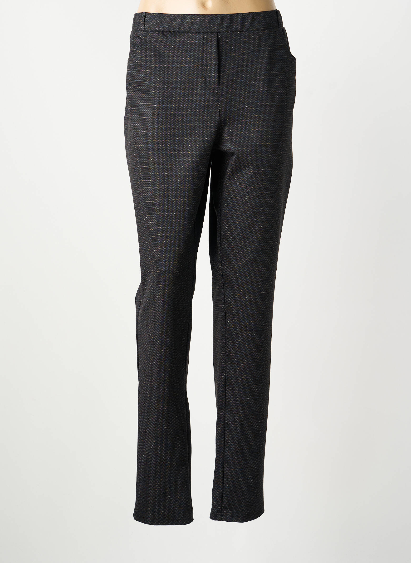 Pantalon slim taille élastique taille normale noir GUY DUBOUIS femme