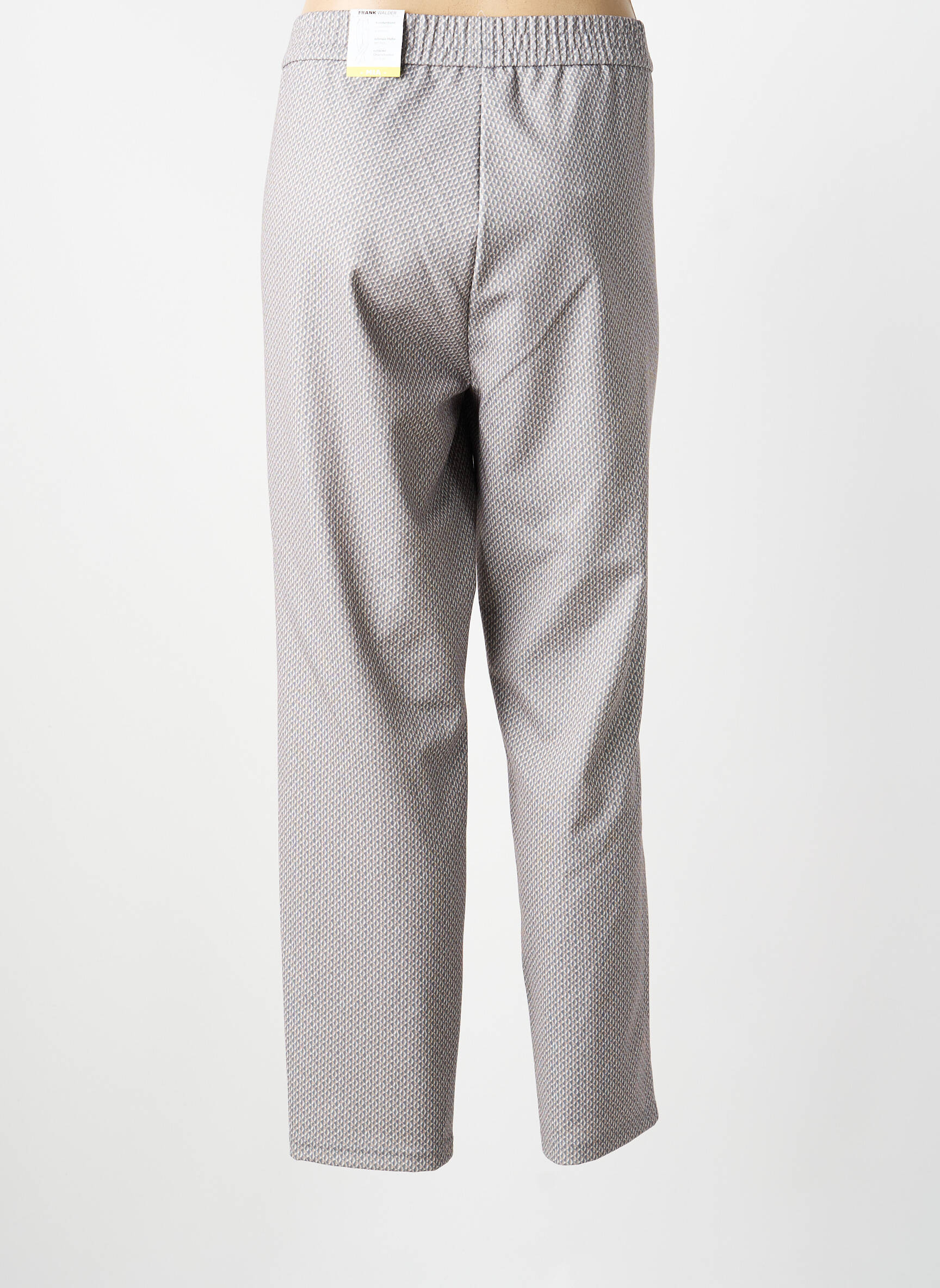 Pantalon droit stretch taille normale gris FRANK WALDER femme