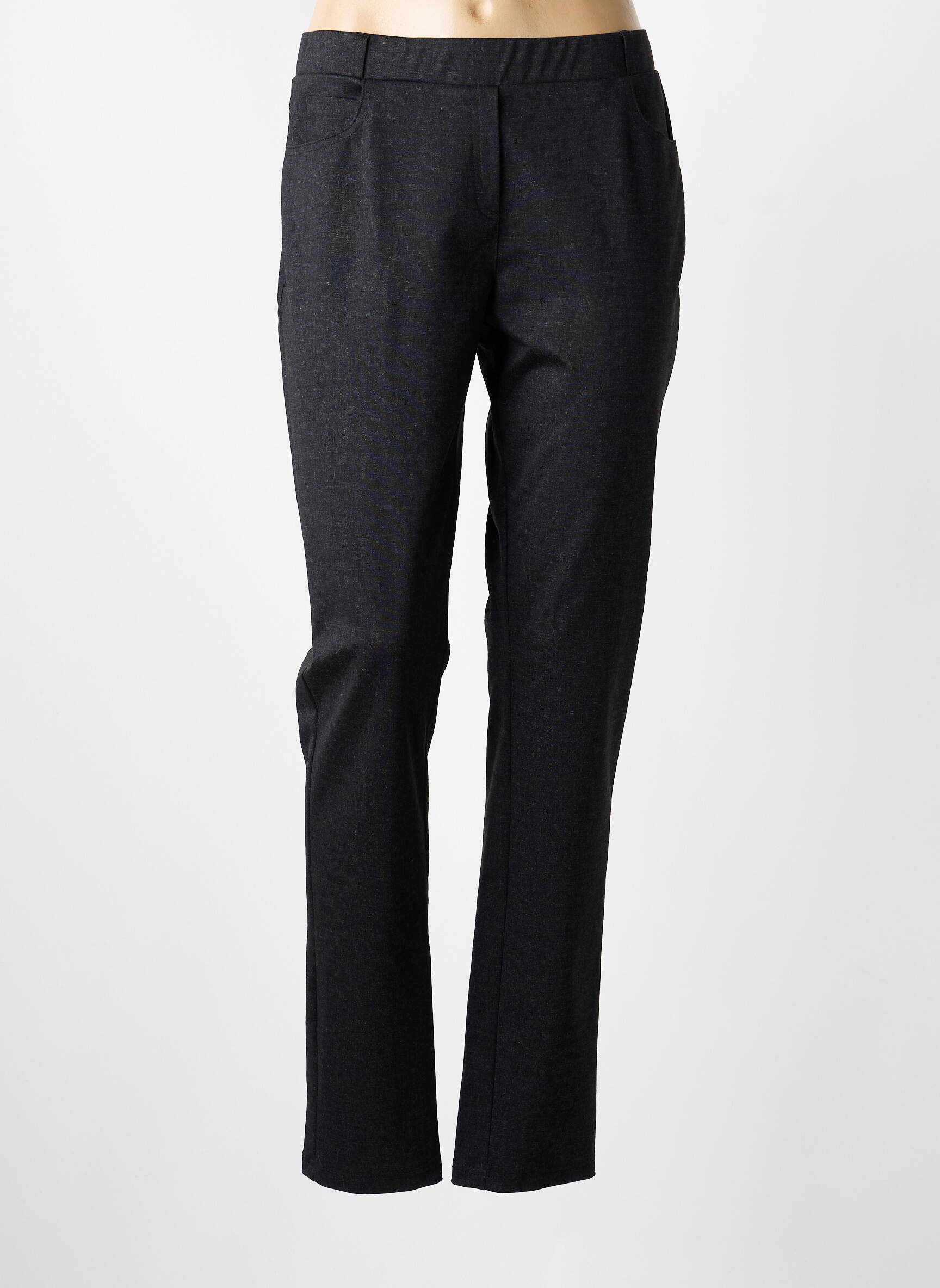 Pantalon slim taille élastique taille normale noir GUY DUBOUIS femme