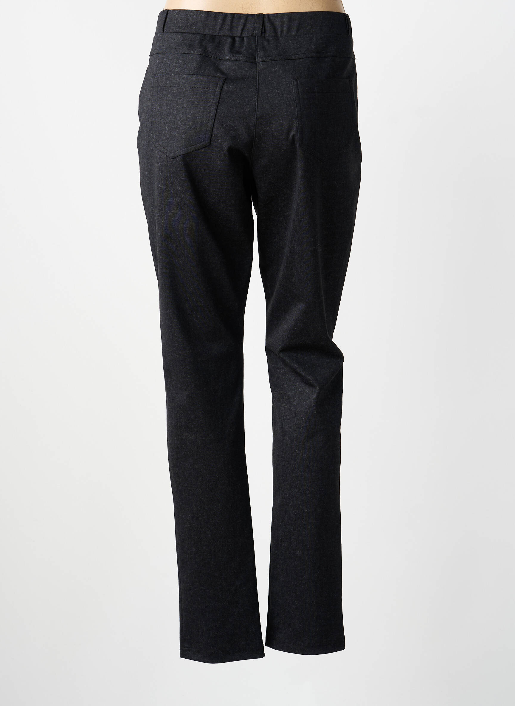 Pantalon slim taille élastique taille normale noir GUY DUBOUIS femme