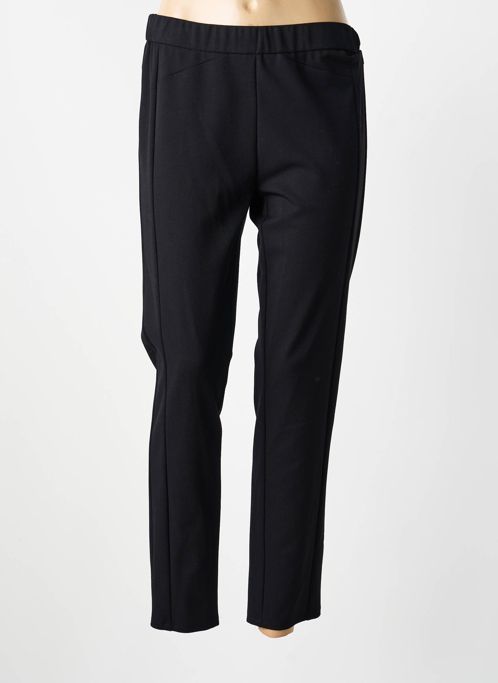 Pantalon slim taille élastique taille normale noir FRANK WALDER femme