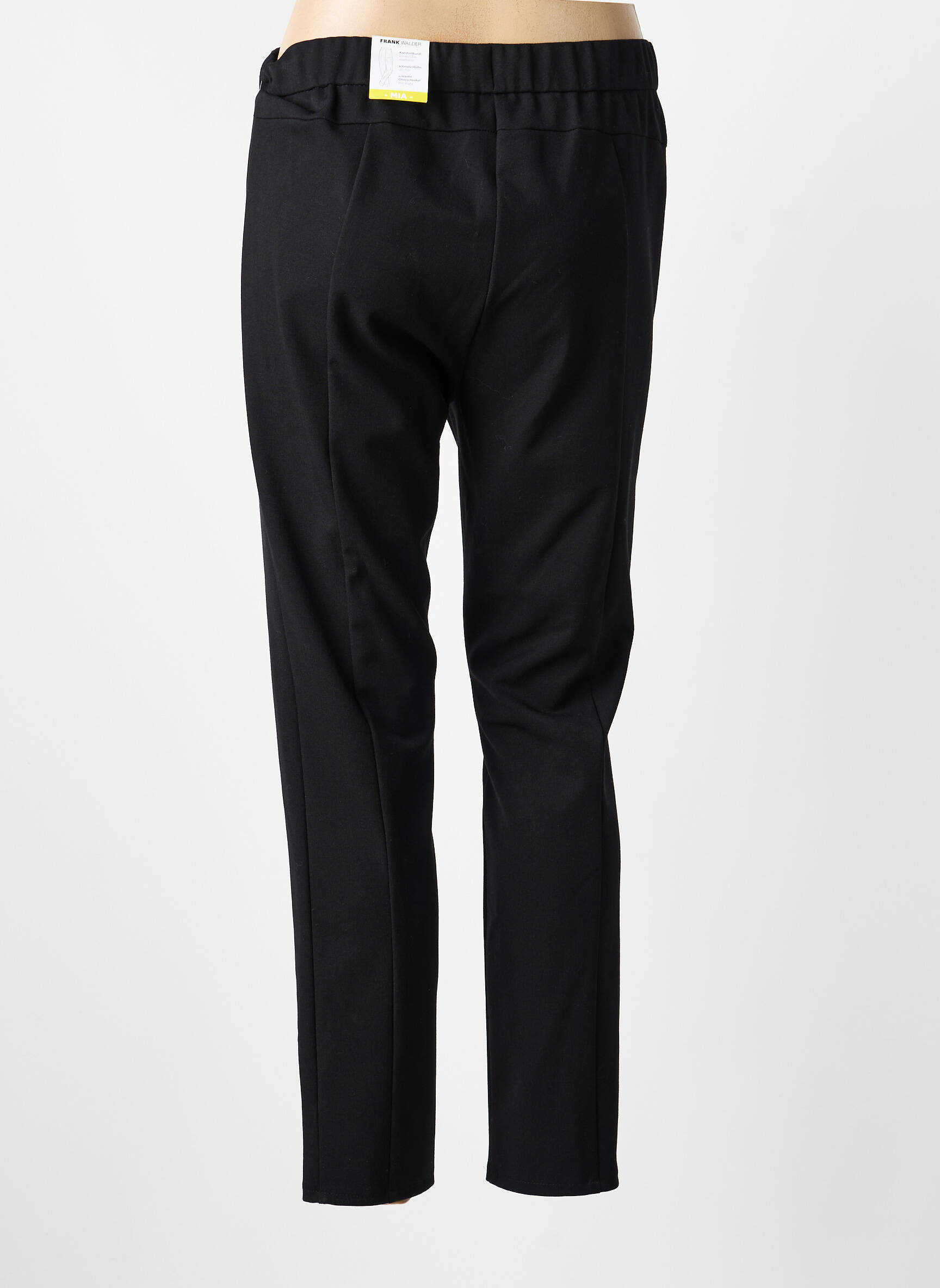 Pantalon slim taille élastique taille normale noir FRANK WALDER femme