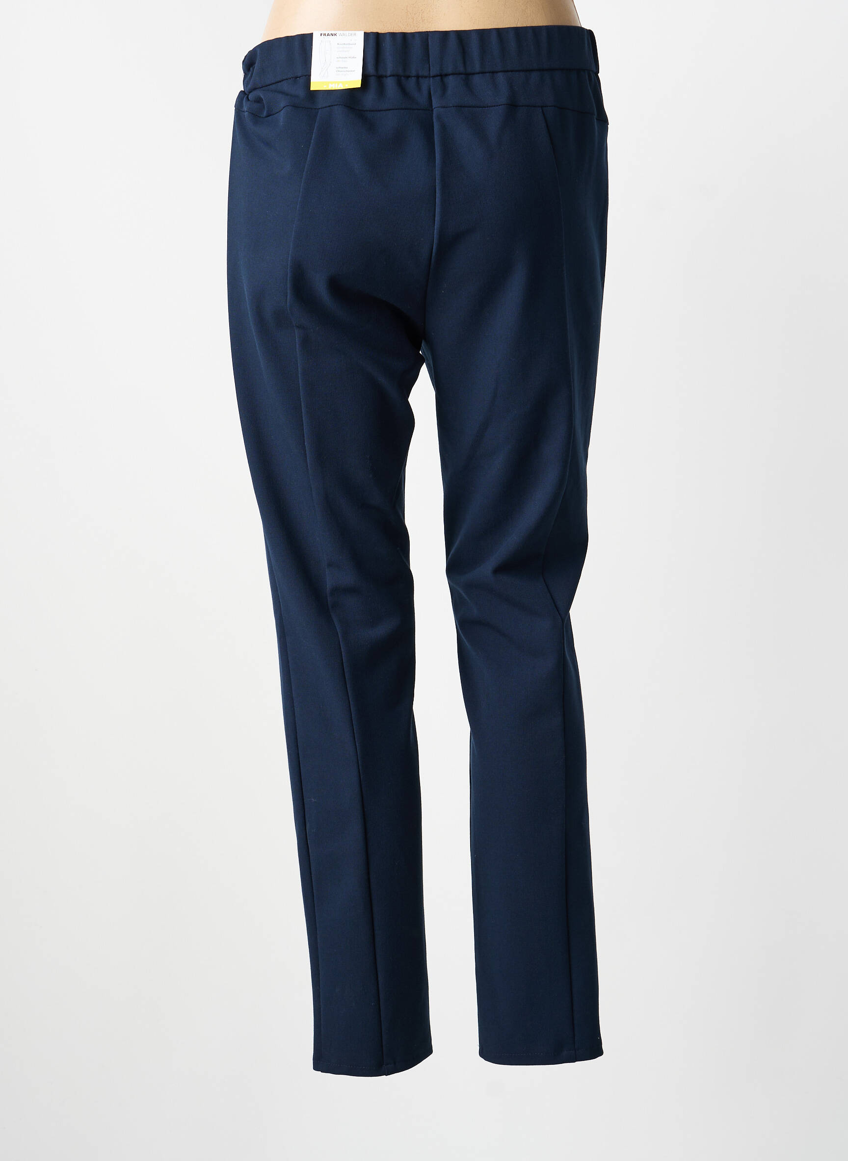 Pantalon slim taille élastique taille normale bleu FRANK WALDER femme